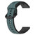 For Samsung Galaxy Watch Active 2 40mm 20mm Convex Loop Two-Color Silicone Watch Band(Olive Green + Black)
