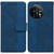 For OnePlus 11 Geometric Embossed Leather Phone Case(Blue)
