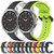 For Samsung  Galaxy Watch 4 Classic 46mm 20mm Convex Loop Two-Color Silicone Watch Band(Yellow+Black)
