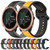 For Garmin Forerunner 645 20mm Convex Loop Two-Color Silicone Watch Band(White+Black)