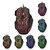 HXSJ A874 7-keys Flowing Water Crack Colorful Luminous Wired Gaming Mouse
