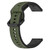 For Amazfit GTS 2 Mini 20mm Convex Loop Two-Color Silicone Watch Band(Dark Green+Black)