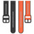 For Amazfit GTS 2 Mini 20mm Convex Loop Two-Color Silicone Watch Band(Dark Green+Black)