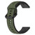 For Amazfit GTS 4 Mini 20mm Convex Loop Two-Color Silicone Watch Band(Dark Green+Black)