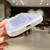 For iPhone 14 Plus Luminous Sequins Glitter Epoxy Phone Case(Silver)