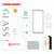 For Honor Magic5 2pcs ENKAY 0.26mm 3D Hot Bending Tempered Glass Full Film with Lens Film