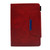 For iPad mini 5 / 4 / 3 / 2 / 1 Suede Cross Texture Magnetic Clasp Leather Tablet Case(Red)