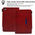 For iPad mini 5 / 4 / 3 / 2 / 1 Suede Cross Texture Magnetic Clasp Leather Tablet Case(Red)