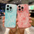 For iPhone 14 Silk Ink Pattern PC Phone Case(Purple)
