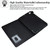 For iPad mini 5 / 4 / 3 / 2 / 1 Suede Cross Texture Magnetic Clasp Leather Tablet Case(Black)