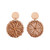 E2002-6 Knock Pattern Deep Cake Bamboo Vine Handmade Woven Earrings Bosomia Style Earrings