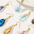 E2108-2 White AB Color Natural Crystal Handmade Earrings Zircon Long Earrings