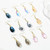 E2108-2 White AB Color Natural Crystal Handmade Earrings Zircon Long Earrings