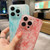 For iPhone 14 Pro Silk Ink Pattern PC Phone Case(Blue)