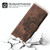 For Samsung Galaxy A34 Skin-feel Flowers Embossed Wallet Leather Phone Case(Brown)