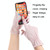 1pair Summer Sunscreen Breathable Thin Anti-ultraviolet Finger Fishing Ice Silk Gloves Free Size(Ivory White)