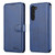 For Samsung Galaxy S23 5G AZNS Calf Texture Horizontal Flip Leather Phone Case(Blue)