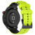 22mm Universal Football Pattern Two-Color Silicone Watch Band(Lime Green+Black)