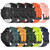 22mm Universal Football Pattern Two-Color Silicone Watch Band(Lime Green+Black)