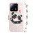 For Xiaomi 13 Pro 5G 3D Colored Horizontal Flip Leather Phone Case(Heart Panda)