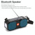 T&G TG634 Outdoor Solar Power Bluetooth Wireless Speaker with FM / Flashlight / TF Card Slot (Black Blue)