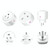 Tuya Smart App Wifi Smart Socket Phone Remote Timing Voice Switch Supports Alexa US Plug, Style: 20A Power Model