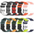 22mm Universal Football Pattern Two-Color Silicone Watch Band(Army Green+Black)