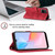 For vivo Y21 2021 / Y33s / Y21s Skin-feel Embossed Leather Phone Case(Red)