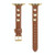 Rivet Genuine Leather Watch Band For Apple Watch Series 7 41mm / 6 & SE & 5 & 4 40mm / 3 & 2 & 1 38mm(Brown)