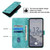 For Nokia X30 Skin-feel Embossed Leather Phone Case(Green)