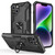 For iPhone 14 Warship Armor 2 in 1 Shockproof Phone Case(Black)