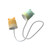 KD201 Portable Lamp Hanging Neck Reading LED Night Light, Style: Cat (Green+Yellow)