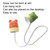 KD201 Portable Lamp Hanging Neck Reading LED Night Light, Style: Cat (Green+Yellow)
