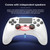 398 Bluetooth 5.0 Wireless Game Controller for PS4 / PC / Android(White)