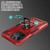 For iPhone 12 Warship Armor 2 in 1 Shockproof Phone Case(Red)