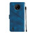 For Nokia C200 Skin-feel Embossed Leather Phone Case(Blue)