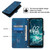 For Nokia C200 Skin-feel Embossed Leather Phone Case(Blue)