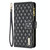 For Xiaomi 13 Lite / Civi 2 Diamond Lattice Zipper Wallet Leather Flip Phone Case(Black)