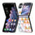 For OPPO Find N2 Flip Colored Drawing Leather Skin Back Cover Phone Case(Rhombus)