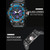 SMAEL 8008 Outdoor Sports Multifunctional Waterproof Luminous Men Watch(Black)