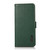 For OnePlus Ace 2 5G KHAZNEH Side-Magnetic Litchi Genuine Leather RFID Phone Case(Green)