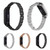 For Xiaomi Mi Band 6 / 5 Universal Three-beads Full Diamond Metal Watch Band(Rose Gold)