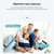 YT53 3MP Indoor HD Surveillance Wireless PTZ Camera, Specification:UK Plug