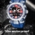 SMAEL 1921 Outdoor Sports Waterproof Men Luminous Time Watch Electronic Watch(Black Blue)