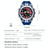 SMAEL 1921 Outdoor Sports Waterproof Men Luminous Time Watch Electronic Watch(Black Blue)