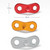 50pcs Outdoor Camping Aluminum Alloy Binocular Wind Rope Buckle Canopy Tent Pull Rope Stop Adjustment Piece, Color: Red