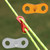 50pcs Outdoor Camping Aluminum Alloy Binocular Wind Rope Buckle Canopy Tent Pull Rope Stop Adjustment Piece, Color: Red