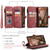 For Samsung Galaxy S23+ 5G CaseMe C30 Multifunctional Leather Phone Case(Red)