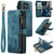 For Samsung Galaxy S23 Ultra 5G CaseMe C30 Multifunctional Leather Phone Case(Blue) For Samsung Galaxy S23 Ultra 5G CaseMe C30 Multifunctional Leather Phone Case(Blue)
