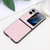 For OPPO Find N2 Flip Cowhide Texture PU Phone Case(Pink)
